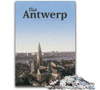 1000 Piece Jigsaw Puzzle for Adults And Teenagers Visit Antwerp Puzzles for Teenagers,Quiz Game Wall Decoration Unique Birthday And Xmas Gifts (50x75cm)