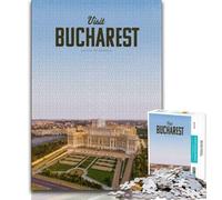 1000 Piece Jigsaw Puzzle for Adults And Teenagers Visit Bucharest,Learning Educational Toys Family Games Enhance Love between Couples (38x26cm)