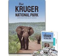 1000 Piece Jigsaw Puzzle for Adults And Teenagers Visit Kruger National Park,Learning Educational Toys Family Games Enhance Love between Couples (75x50cm)