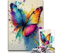 1000 Piece Jigsaw Puzzle for Adults And Teenagers Watercolor Butterfly 1000 Pieces for Adults,for Challenging Toy Game And Family Play (size 75x50cm)