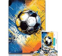 1000 Piece Jigsaw Puzzle for Adults And Teenagers Watercolor Football Puzzles,Challenging Game Gifts for Is Ideal As A Gift for The Whole Family 26x38cm