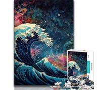1000 Piece Jigsaw Puzzle for Adults And Teenagers Wave of Kanagawa Space Adult Puzzles,Fun Games Wall Decoration Unique Birthday And Xmas Gifts (size 38x26cm)