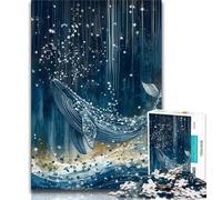 1000 Piece Jigsaw Puzzle for Adults And Teenagers Whale,Brain Intelligence Challenge Addictive Toys Birthday Present,Gifts,Wall Art 38x26cm