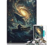 1000 Piece Jigsaw Puzzle for Adults And Teenagers Whales in Space,Brain Intelligence Challenge Addictive Toys Birthday Present,Gifts,Wall Art 38x26cm
