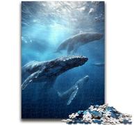 1000 Piece Jigsaw Puzzle for Adults And Teenagers Whales on The Seabed Help The Brain Exercise Addictive Toys to Cultivate Patience Wall Decoration 26x38cm