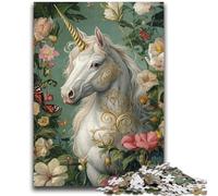 1000 Piece Jigsaw Puzzle for Adults And Teenagers White Unicorn Teenager Jigsaw,Birthday Gift Idea for Adults, Family Game And Hobby (38x26cm)