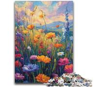 1000 Piece Jigsaw Puzzle for Adults And Teenagers Wildflower Summer Educational Stress Relief Toy Gifts for Friends And Family 26x38cm