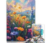 1000 Piece Jigsaw Puzzle for Adults And Teenagers Wildflower Summer Puzzles,Challenging Game Gifts for Is Ideal As A Gift for The Whole Family 50x75cm
