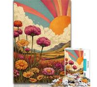 1000 Piece Jigsaw Puzzle for Adults And Teenagers Wildflower Summer Puzzles for Adults,Relax Games Is Ideal As A Gift for The Whole Family (size 38x26cm)