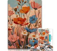 1000 Piece Jigsaw Puzzle for Adults And Teenagers Wildflower Summer Teenager Jigsaw,Decompressing Intellectual Educational Toy Birthday Gift 26x38cm