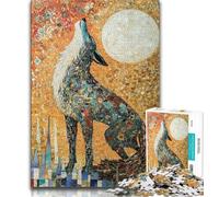 1000 Piece Jigsaw Puzzle for Adults And Teenagers Wolf Art, Analysis And Logic,is Ideal As Gifts for The Whole Family for Age 14 38x26cm