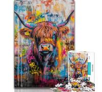 1000 Piece Jigsaw Puzzle for Adults And Teenagers Yak Adult Puzzles,Home Decoration Toys for Age 14 Years Up 26x38cm