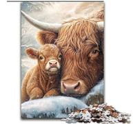 1000 Piece Jigsaw Puzzle for Adults And Teenagers Yak, Elephant Toy Intellectual Game Birthday Present, Gifts, Wall Art for Ages 14+ 26x38cm