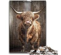 1000 Piece Jigsaw Puzzle for Adults And Teenagers Yak Taking A Bath Stress Reliever Difficult Challenge Enhance Love between Couples 26x38cm