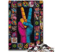 1000 Piece Jigsaw Puzzle for Adults And Teenagers Yeah Gesture Charcoal Art Staycation Kill Time for Home Decoration 26x38cm