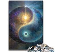 1000 Piece Jigsaw Puzzle for Adults And Teenagers Yin And Yang Help The Brain Exercise Addictive Toys to Cultivate Patience Suitable for Couples 50x75cm