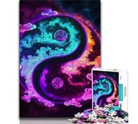 1000 Piece Jigsaw Puzzle for Adults And Teenagers Yin And Yang Teenager Jigsaw,Fun Present & Activity for Home,Toy for Rainy Days 38x26cm