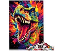 1000 Piece Jigsaw Puzzle for Adults angry dinosaur puzzle game 26x38cm Wall Decoration Unique Birthday and Xmas Gifts for teenager Age 14+