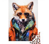 1000-Piece Jigsaw Puzzle for Adults, Animal Fox, 38x26cm/1000pcs, Family Activity, Weekend Leisure And Couples And Families