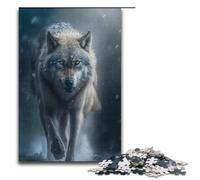 1000 Piece Jigsaw Puzzle for Adults Animal Universe Wolf Jigsaw for Educational Game Challenge Toy Artwork Gift 1000 PCS(38x26cm)