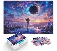 1000 Piece Jigsaw Puzzle for Adults, Anime Girl Falling Towards Black Hole | For puzzle fans who enjoy a challenge: Adult jigsaw puzzle with 1000 pieces offers a classic activity for adults.