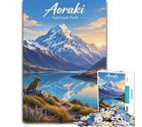 1000 Piece Jigsaw Puzzle for Adults, Aoraki National Park, New Zealand | For a useful gift beyond Christmas Day: Adult jigsaw puzzle with 1000 pieces fits long December evenings.