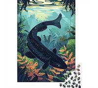 1000 Piece Jigsaw Puzzle for Adults, Aquatic Creature Illustration, 70x50cm/1000pcs, Screen-Free Winter Activity, Weekend Downtime And Cosy Evenings