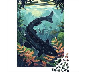 1000 Piece Jigsaw Puzzle for Adults, Aquatic Creature Illustration, 70x50cm/1000pcs, Screen-Free Winter Activity, Weekend Downtime And Cosy Evenings
