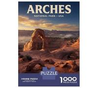 1000 Piece Jigsaw Puzzle for Adults, Arches National Park Travel Artwork, Indoor Entertainment, Idea, Premium Thick Cardboard, 52x38cm/1000pcs
