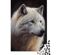 1000 Piece Jigsaw Puzzle for Adults, Arctic Wolf, 52x38cm/1000pcs, Shared Puzzle Activity, Relaxing Evenings And Friends And Family