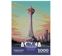 1000 Piece Jigsaw Puzzle for Adults Astana Kazakhstan Mosaic Jigsaw Toy Wall Decor Difficult Hard Unique Gifts for Birthday And Christmas 52x38cm/1000pcs