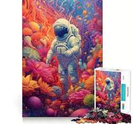 1000 Piece Jigsaw Puzzle for Adults Astronaut Lost Tight Cut Fun Mind Game Gift Relax Fun Time Birthday Game Gift (38x26cm)