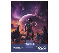 1000 Piece Jigsaw Puzzle for Adults Astronaut on Alien Planet Jigsaw Puzzle Toy Wall Decor Wall Decoration Difficult And Challenge 70x50cm/1000pcs