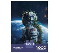 1000 Piece Jigsaw Puzzle for Adults Astronaut with Plants on Back Adult Puzzles Toy Wall Decor Staycation Kill Time Birthday And Unique Gifts 70x50cm/1000pcs