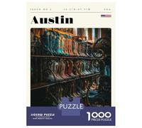1000 Piece Jigsaw Puzzle for Adults Austin Texas Travel Art Jigsaw Toy Wall Decor Difficult Hard Unique Gifts for Birthday And Christmas 38x26cm/1000pcs