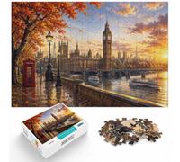 1000 Piece Jigsaw Puzzle for Adults, Autumn in London with Big Ben | For winter days with time to puzzle: Adult jigsaw puzzle with 1000 pieces offers for the Christmas break.