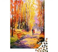 1000 Piece Jigsaw Puzzle for Adults, Autumn Walk, 52x38cm/1000pcs, Festive Gift Idea, Winter Indoor Activity And Holiday Downtime
