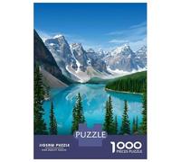 1000 Piece Jigsaw Puzzle for Adults Banff National Park Vintage Jigsaw Toy Wall Decor Difficult Hard Unique Gifts for Birthday And Christmas 52x38cm/1000pcs