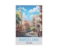 1000 Piece Jigsaw Puzzle for Adults，Barcelona Spain，Paper Puzzle - for Adults Teens Educational Toys Gifts（50x70cm）-FU39