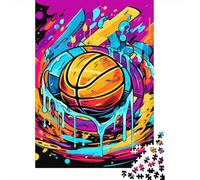 1000 Piece Jigsaw Puzzle for Adults Basketball Puzzles 1000 Pieces Wooden Board Jigsaw- Relax Puzzles Games-Brain Teaser Puzzle 1000pcs (75x50cm)