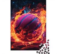 1000 Piece Jigsaw Puzzle for Adults Basketball Puzzles 1000 Pieces Wooden Board Jigsaw- Relax Puzzles Games-Brain Teaser Puzzle 1000pcs (75x50cm)