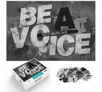 1000 Piece Jigsaw Puzzle for Adults, Be a Voice Not an Echo | Adult jigsaw puzzle with 1000 pieces; works for solo puzzling or shared time; for a satisfying activity at home.