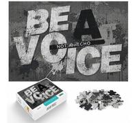 1000 Piece Jigsaw Puzzle for Adults, Be a Voice Not an Echo | For winter weekends: Adult jigsaw puzzle with 1000 pieces is well suited to quiet nights during Christmas and New Year.