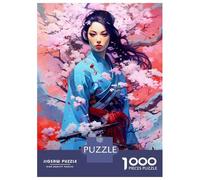 1000 Piece Jigsaw Puzzle for Adults Beatiful Girls Flowers 1 Jigsaw for Adults Relaxing Games Stress Reliever Birthday And Unique Gifts 52x38cm/1000pcs