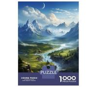 1000 Piece Jigsaw Puzzle for Adults Beautiful Green Land Jigsaw for Adults Relaxing Games Stress Reliever Birthday And Unique Gifts 52x38cm/1000pcs