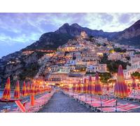 1000 Piece Jigsaw Puzzle for Adults Beautiful Positano Amalfi Coast Italy Scenic Landscape European Travel Destination Vintage Coastal Town Artwork Home Decor 27.5x19.7 Inch