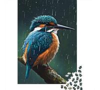 1000-Piece Jigsaw Puzzle for Adults, Beautiful Rain, 70x50cm/1000pcs, A Calm After-work Activity; White Pieces for Organised Sorting