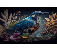 1000 Piece Jigsaw Puzzle For Adults: Beauty Blue Bird Nature Plants Fun Brain Puzzle Lovers Challenging And Relaxing Gifts Idea
