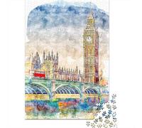 1000-Piece Jigsaw Puzzle for Adults, Ben Tower Day, 52x38cm/1000pcs, Relaxing Winter Hobby, Weekend Downtime And Cold-Weather Weekends