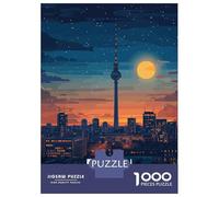 1000 Piece Jigsaw Puzzle for Adults Berlin, Germany Cityscape at Night Jigsaw Toy Wall Decor Difficult Hard Unique Gifts for Birthday And Christmas 70x50cm/1000pcs